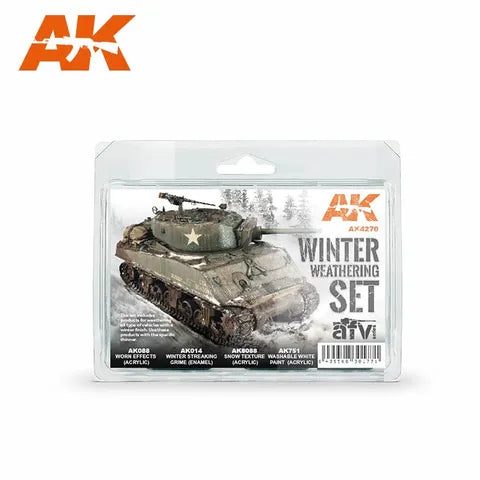 AK Interactive Enamel Winter WeatheringSet