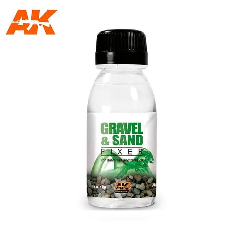 AK Interactive Acrylic GRAVEL & SAND FIXER