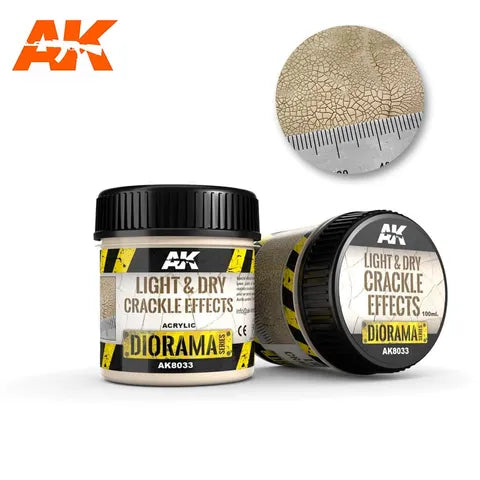 AK Interactive Paste Light & Dry CrackleEffects - 100ml (Acrylic)