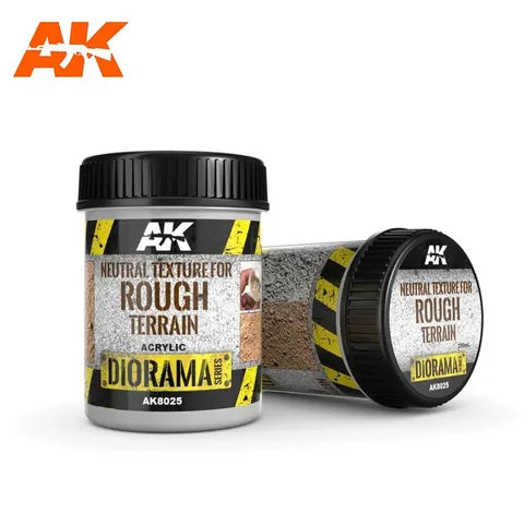 AK Interactive Paste Neutral Texture ForRough Terrains - 250ml