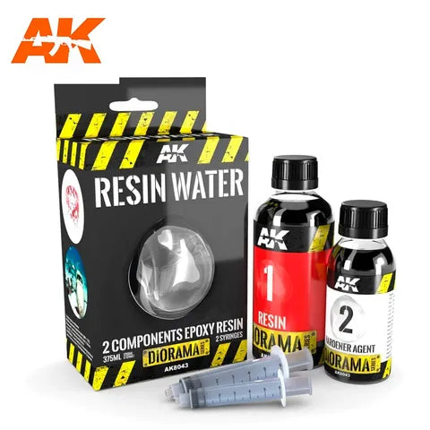 AK Interactive Paste Resin Water 2-Components Epoxy Resin - 375ml