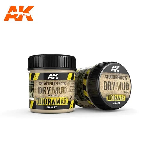 AK Interactive Paste Splatter Effects Dry Mud - 100ml (Acrylic)