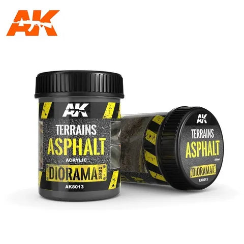 AK Interactive Paste Terrains Asphalt -250ml (Acrylic)