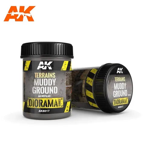 AK Interactive Paste Terrains Muddy Ground - 250ml (Acrylic)