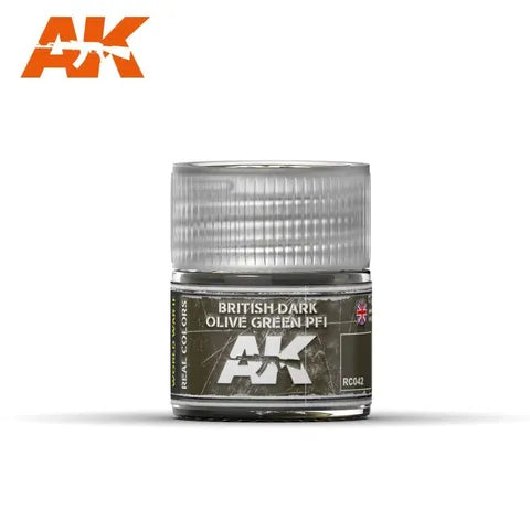 AK Interactive Real Colours British DarkOlive Green Pfi 10ml