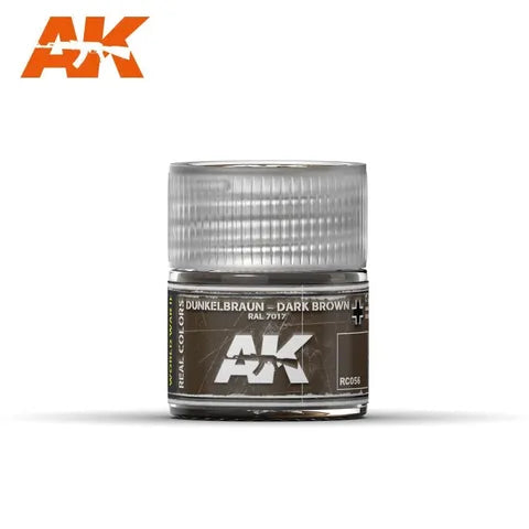 AK Interactive Real Colours Dunkelbraun-Dark Brown RAL 7017 10ml