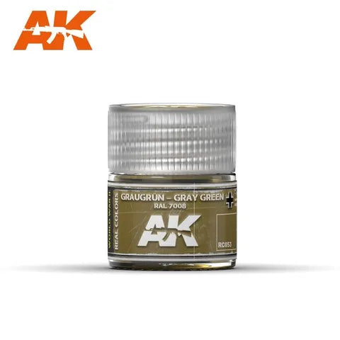 AK Interactive Real Colours Graugrün-Gray Green RAL 7008 10ml