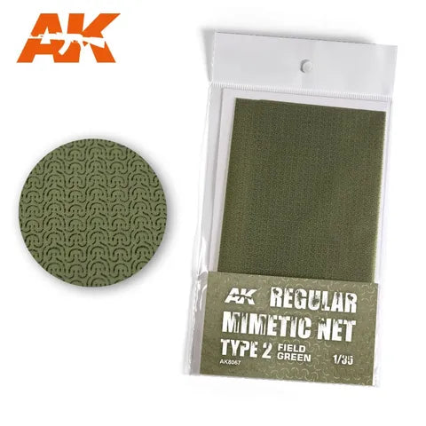AK Interactive Regular Camouflage Net Type 2 Field Green