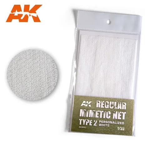 AK Interactive Regular Camouflage Net type 2 Personalized White