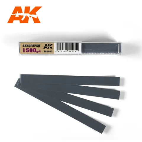 AK Interactive Tools Wet Sandpaper 1500Grit X 50 Units