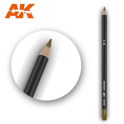 AK INTERACTIVE WATERCOLOUR PENCIL BRONZE