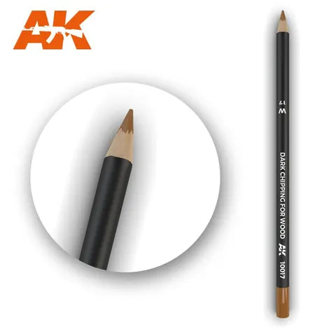 AK INTERACTIVE WATERCOLOUR PENCIL DARK CHIPPING FOR WOOD