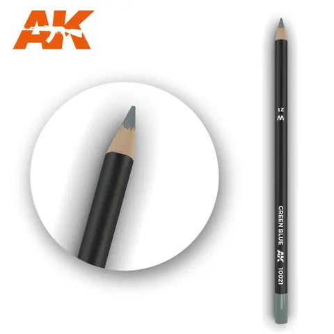 AK INTERACTIVE WATERCOLOUR PENCIL GREEN BLUE