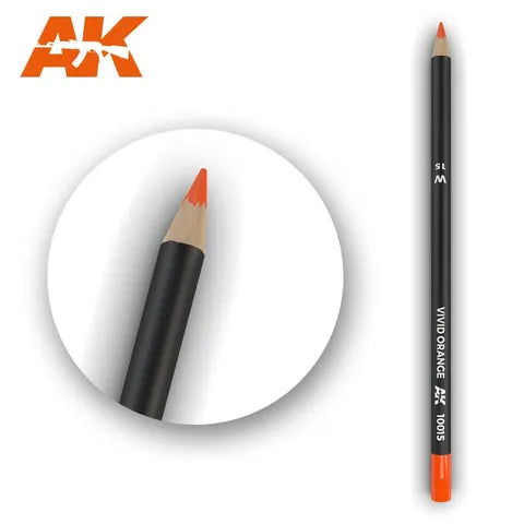 AK INTERACTIVE WATERCOLOUR PENCIL VIVID ORANGE