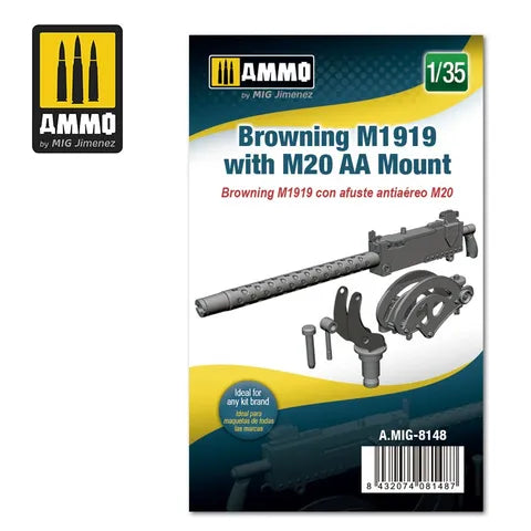 AMMO, 1:35 Browning M1919 with M20 AA Mount