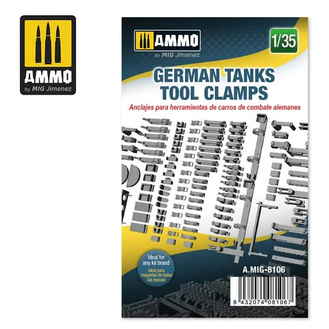 AMMO, 1:35 German Tanks Tool Clamps