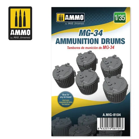 AMMO, 1:35 MG-34 Ammunition Drums
