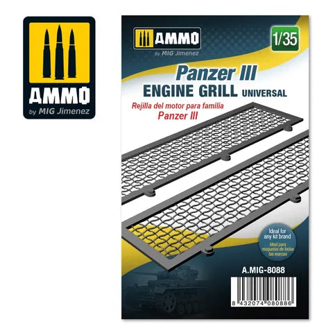 AMMO, 1:35 Panzer III engine grilles universal