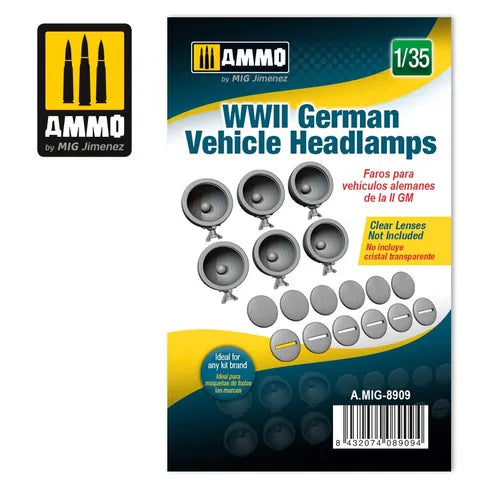 AMMO, 1:35 WWII German Vehicle Headlamps