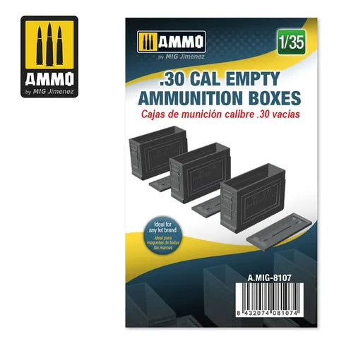 AMMO, 1:35 .30 cal Empty Ammunition Boxes