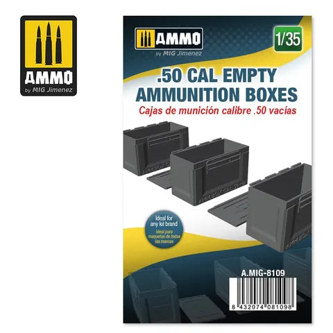 AMMO, 1:35 .50 cal Empty Ammunition Boxes