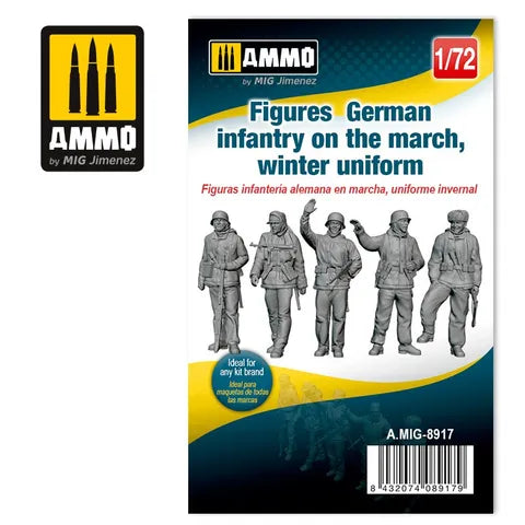 AMMO, 1:72 Figures German infantry on the march, winter uniform