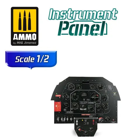 AMMO, North American P-51B Mustang Instrument Panel 1:2 Scale