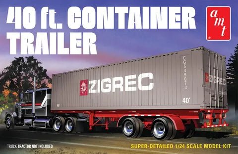 AMT 1:24 40' Semi Container Trailer