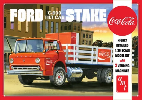 AMT 1:25 Ford C600 Stake Bed W/Coca-ColaMac