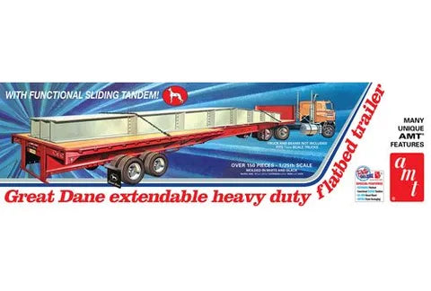 AMT 1:25 Great Dane Extend Flat Bed Trailer