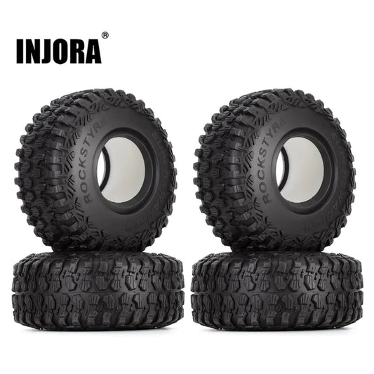 INJORA 2/4PCS 2.9" Soft Rubber Wheel Terrain Tires for 1/6 SCX6