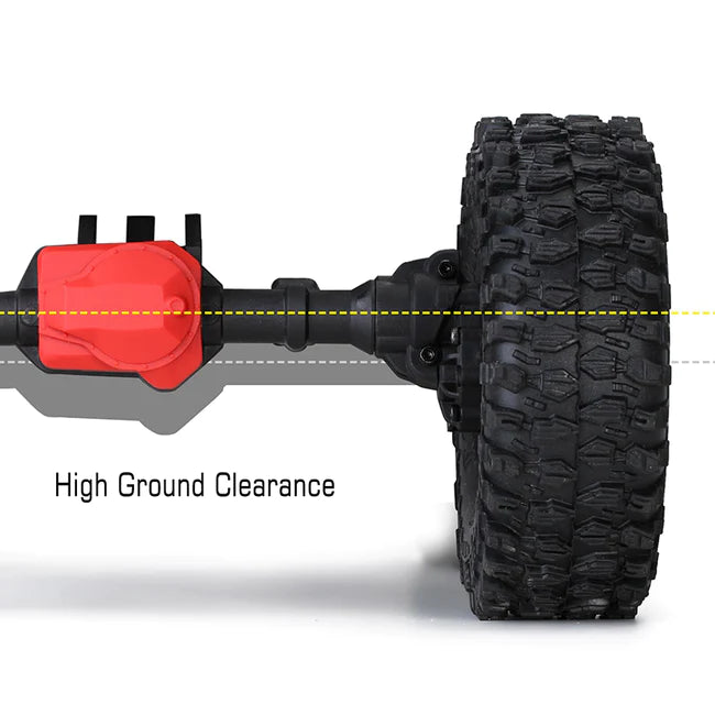 INJORA Complete Front Rear Straight Portal Axles for 1/10 TRX4 (AX-T003 AX-T004)