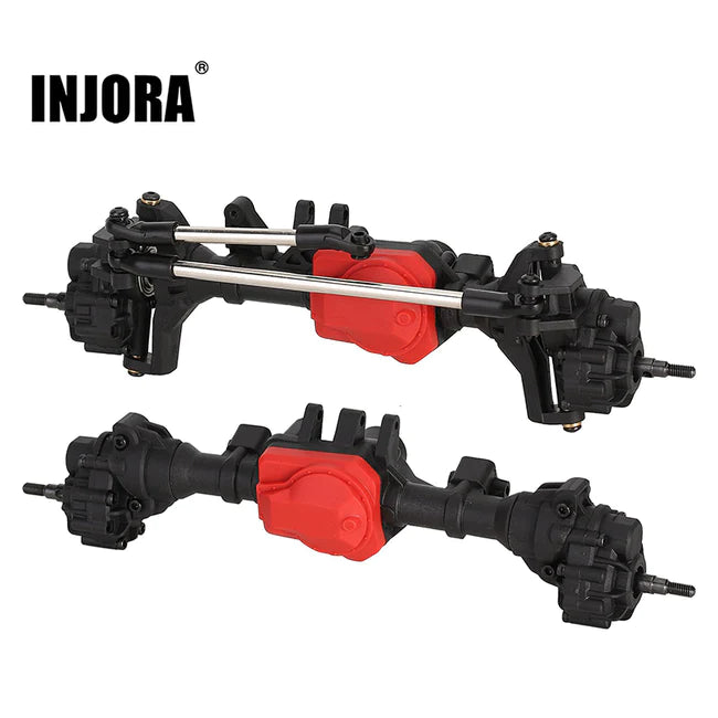 INJORA Complete Front Rear Straight Portal Axles for 1/10 TRX4 (AX-T003 AX-T004)