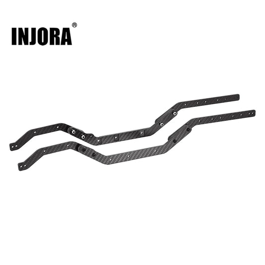 INJORA 1 Pair 81g Lightweight Carbon Fiber Frame Chassis Rails for TRX4(T410)