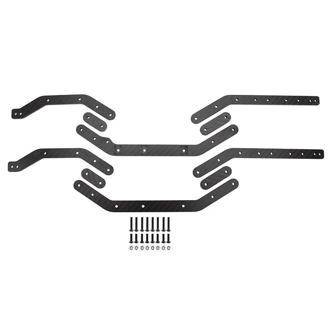 INJORA 1 Pair 81g Lightweight Carbon Fiber Frame Chassis Rails for TRX4(T410)