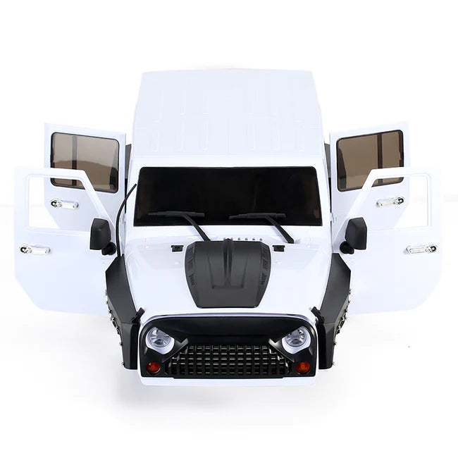 INJORA 313mm 12.32" Jeep Wrangler Unpainted Hard Plastic Body Shell For Axial SCX10 & SCX10 II 90046