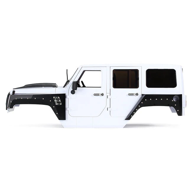 INJORA 313mm 12.32" Jeep Wrangler Unpainted Hard Plastic Body Shell For Axial SCX10 & SCX10 II 90046