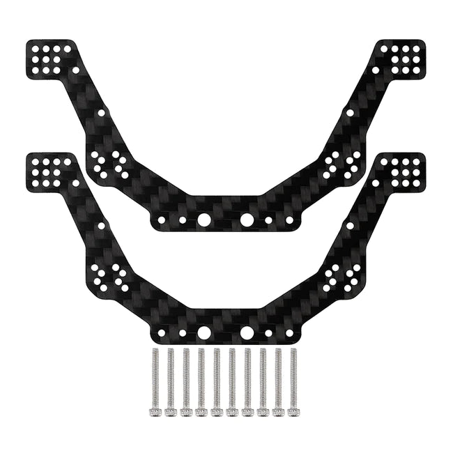 INJORA Carbon Fiber Chassis Side Plates for 1/24 Axial AX24