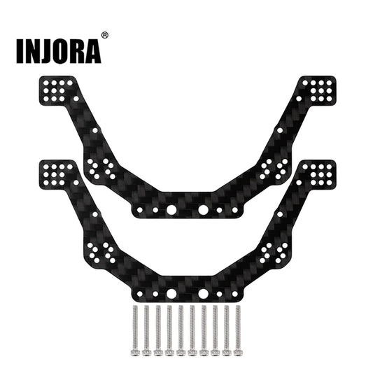 INJORA Carbon Fiber Chassis Side Plates for 1/24 Axial AX24