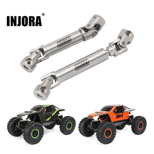 INJORA Stainless Steel Drive Shafts with D Shaped Hole For 1/24 Axial AX24