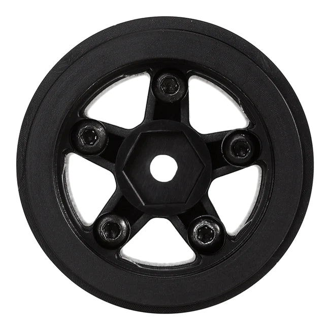 INJORA 1.0" 5-Spokes Plastic Beadlock Wheel Rims for 1/24 RC Crawlers (4) (W2407)