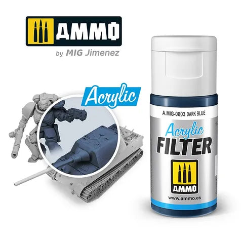 Ammo Paint Acrylic Filter Dark Blue