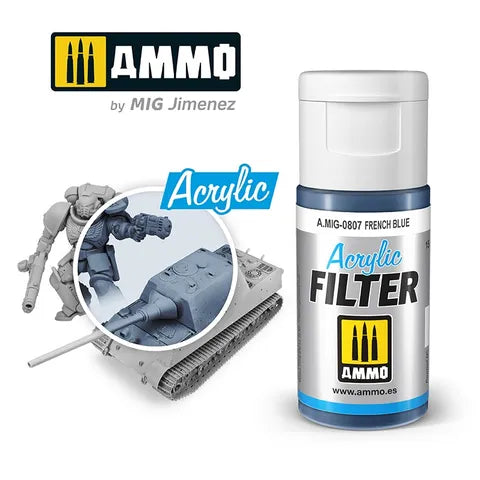 Ammo Paint Acrylic Filter French Blue