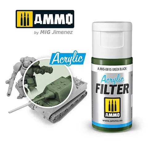 Ammo Paint Acrylic Filter Green Black