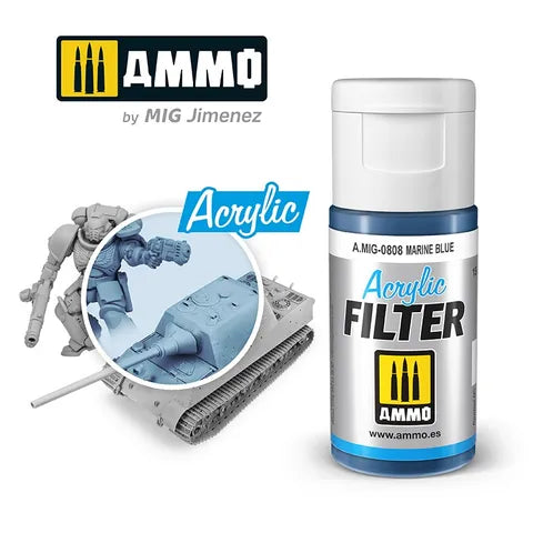 Ammo Paint Acrylic Filter Marine Blue