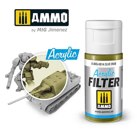 Ammo Paint Acrylic Filter Olive Drab