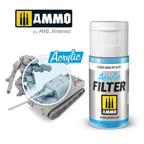Ammo Paint Acrylic Filter Sky Blue