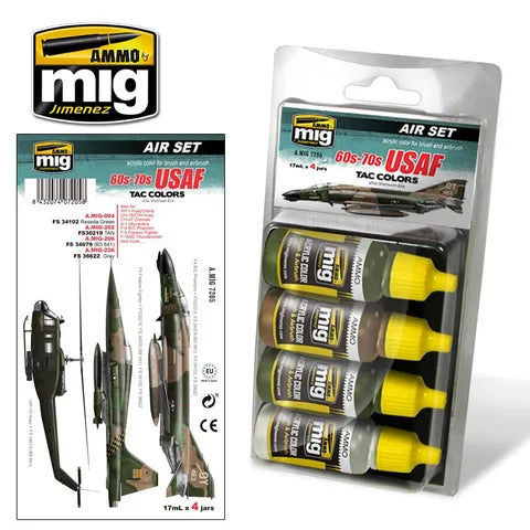 Ammo Paint, 60S-70S Usaf Tac Colours (Also Vietnam Era) Set