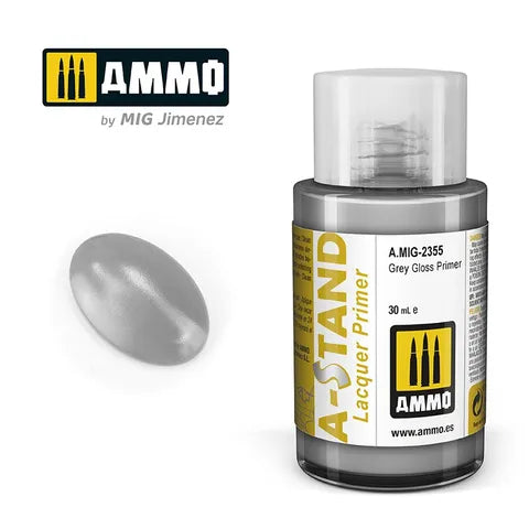 Ammo Paint, A-STAND Grey Gloss Primer 30ml