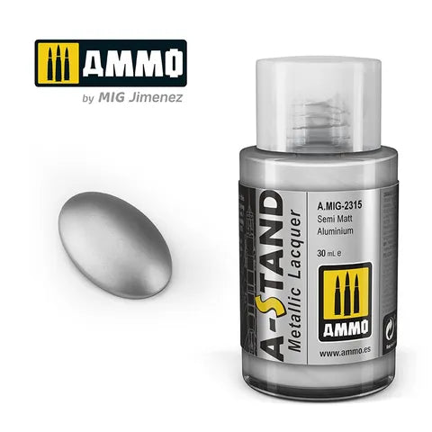 Ammo Paint, A-STAND Semi Matt Aluminium30ml